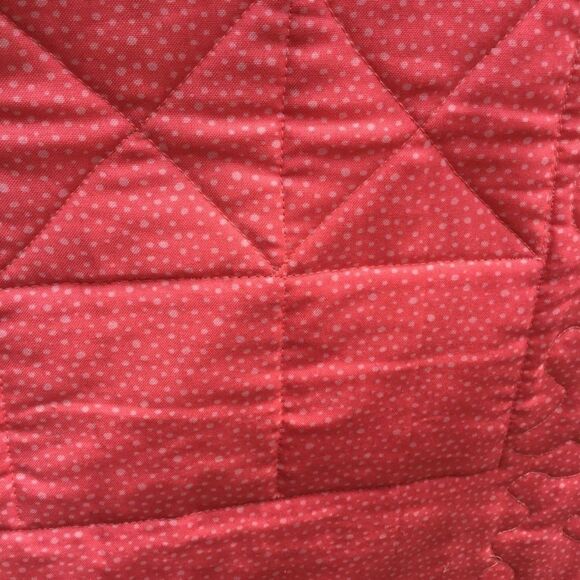 NWT. Hand Crafted Green/Orange/Cream Quilt - Picture 13 of 16